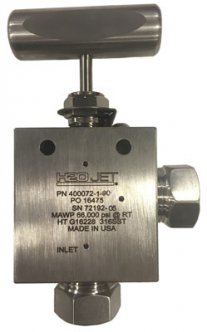 Valve-Two Way,1/4 Right Angle, HP 